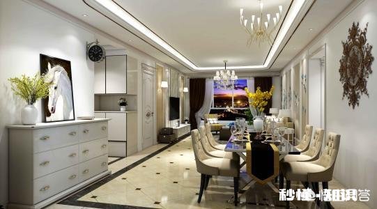 问:各位老师,142平客餐厅一体的这种户型,如何设计比较好