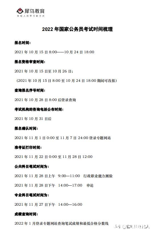 2022国家公务员考试什么时候报名什么时候开始复习比较好