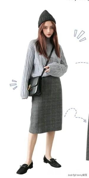 深灰，浅灰，牛仔蓝织毛衣，怎么搭