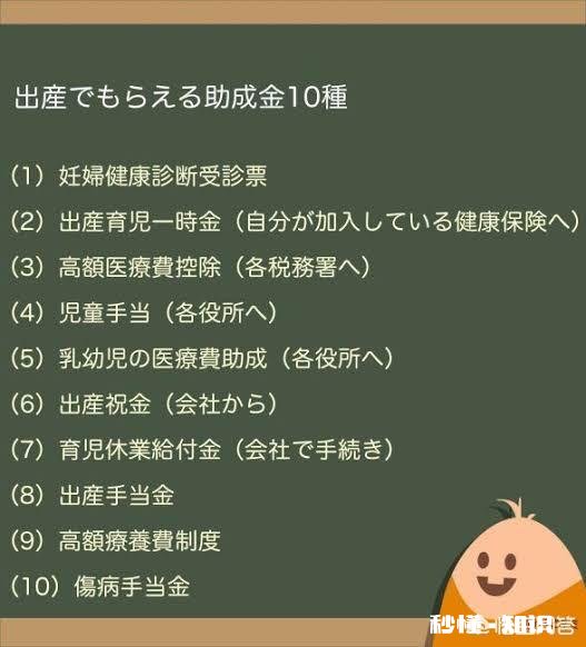 在日本，生孩子能享受到哪些福利