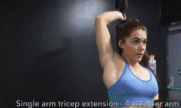 女生健身房练手臂的动作有哪些