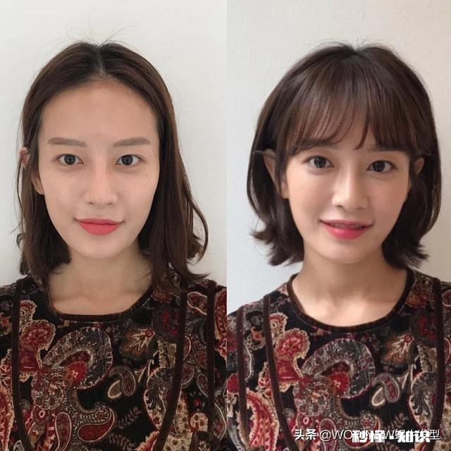 脸下半部窄中间宽适合什么发型啊