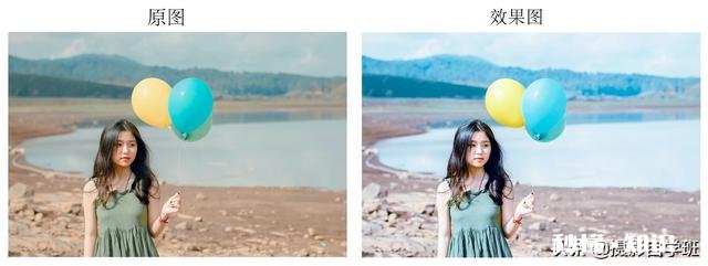 怎么用摄影修图软件ps把人像照片调成小清新色调