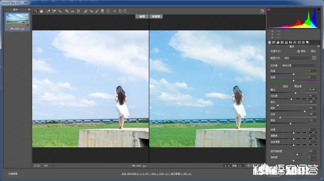 怎么用摄影修图软件ps把人像照片调成小清新色调