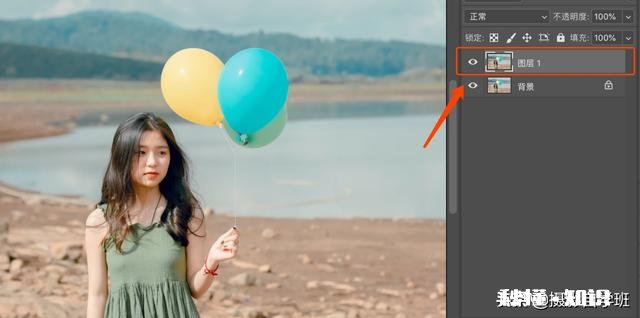 怎么用摄影修图软件ps把人像照片调成小清新色调