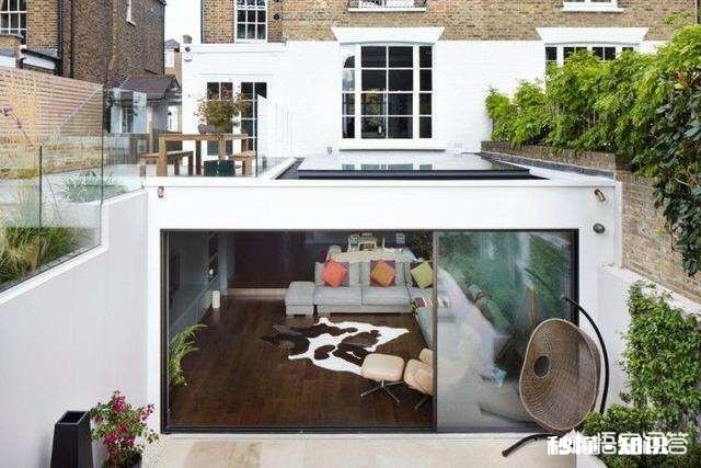 一楼天井搭一半阳光房设计效果图有哪些