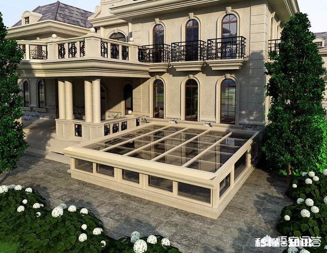 一楼天井搭一半阳光房设计效果图有哪些