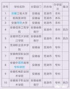 安徽芜湖有哪些知名高校