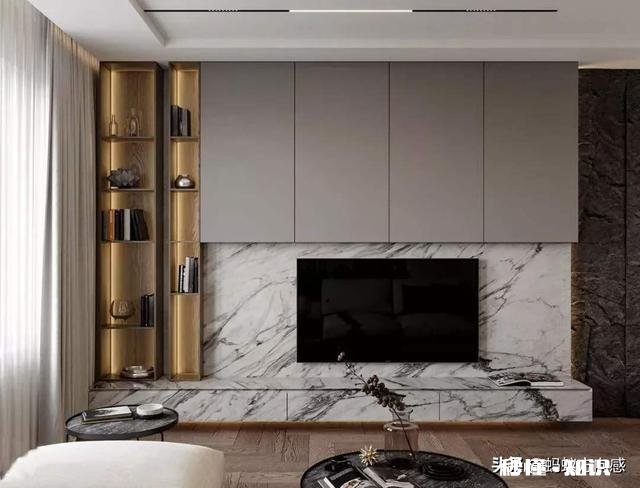我的客厅想设计这样的电视背景墙，哪位大神还有类似的图片