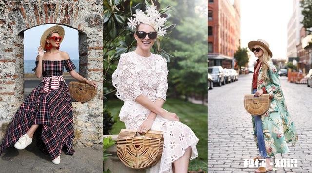 洛杉矶手提包品牌Cult Gaia旗下的竹篮包应该搭配什么样的衣服才时髦