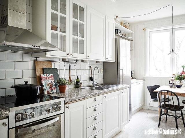 白色厨柜应配什么颜色的墙砖