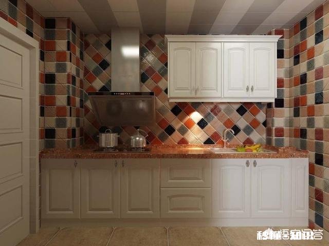 白色厨柜应配什么颜色的墙砖