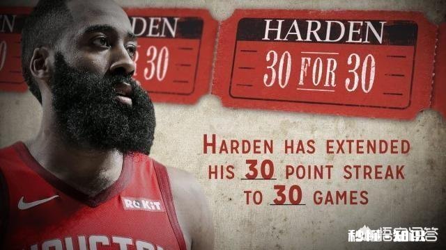 哈登的连续30+记录与威少的连续三双记录谁更难谁能持续更久你怎么看
