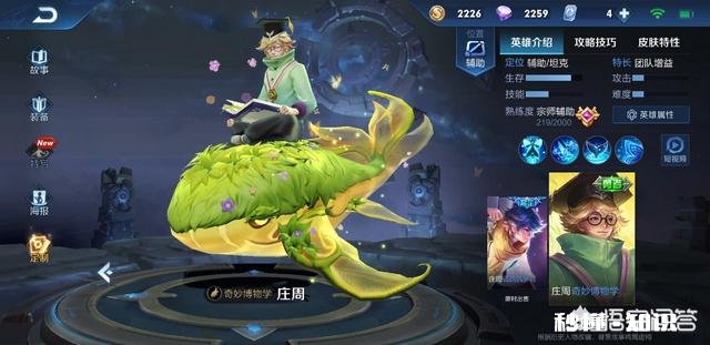 鲲来了 《王者荣耀》庄周6元皮肤“奇妙博物学”值得买吗