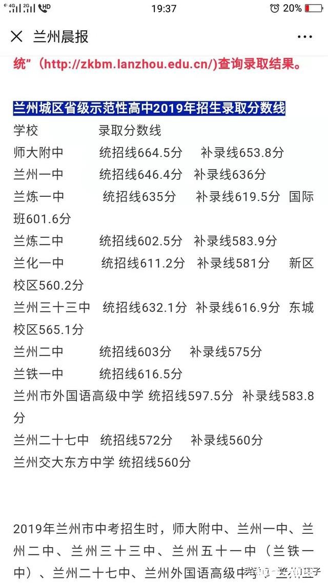 甘肃中考，孩子分数过线、没有考上志愿学校，怎么办