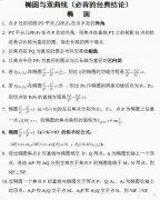 高中数学椭圆解题方法有哪些