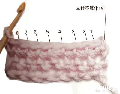 手工钩针编织中，怎样数针数