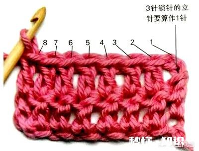 手工钩针编织中，怎样数针数