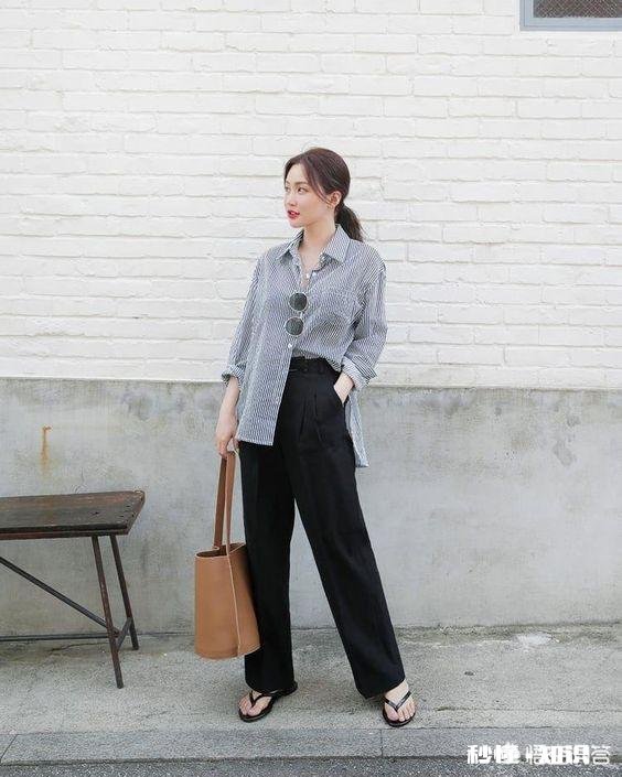 黑色的哈伦裤要怎么搭配