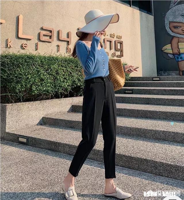 黑色的哈伦裤要怎么搭配