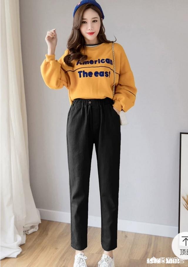 黑色的哈伦裤要怎么搭配