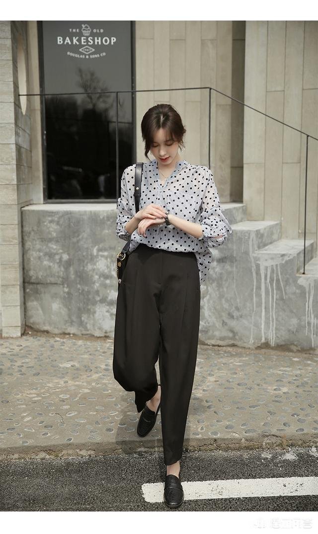 黑色的哈伦裤要怎么搭配