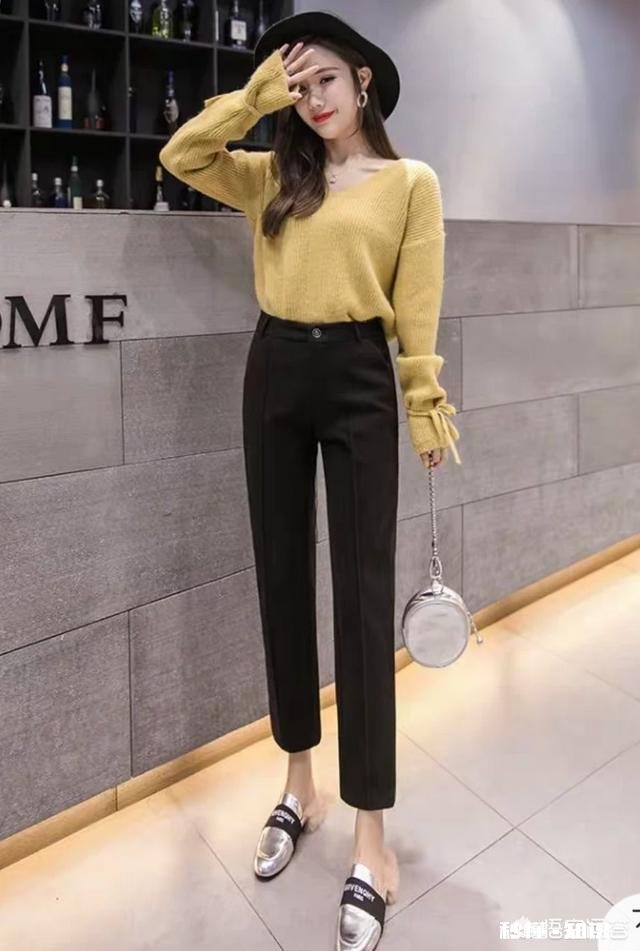 黑色的哈伦裤要怎么搭配