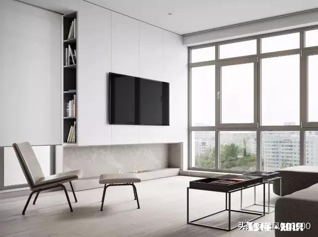 只把电视墙喷灰色漆，其余的喷大白，好看吗请教各位有经验的朋友