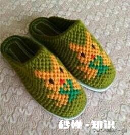 毛线钩针编织拖鞋毛线拖鞋怎么钩