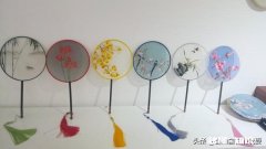 哪里可以定制手工刺绣的团扇，图案自己选的那种