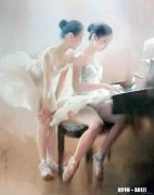 谁有唯美插画芭蕾可以分享