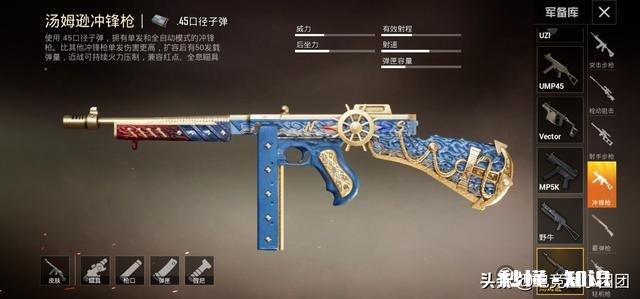 “吃鸡”游戏加强了汤姆逊冲锋枪，那么加强之后的它到底有多强在游戏里能不能使用