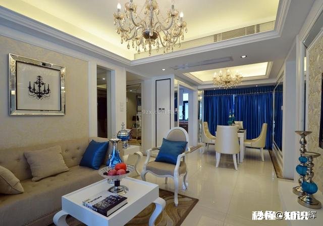 想装修一套房子,进门餐厅客厅阳台在一条线上,该怎么装才好看