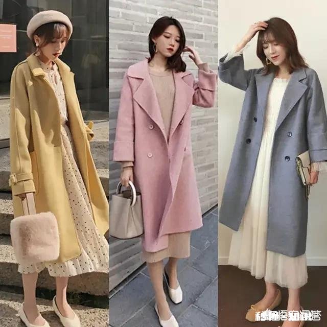 求长款呢大衣冬季颜色选择和搭配，有哪些指导建议，时尚显瘦显高