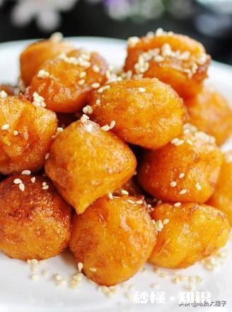 炸红薯丸子怎样不粘,不破裂