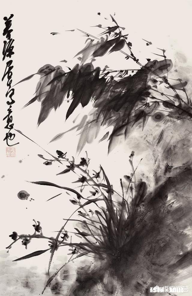 竹子姜子龙的大写意墨竹