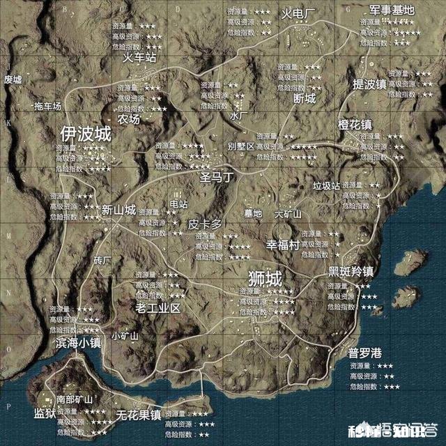 绝地求生哪里比较富