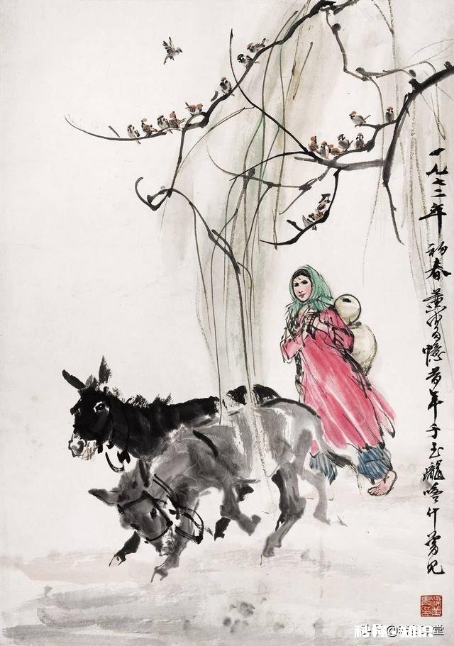 手里有两副黄胄的画，想出手，市场价是多少啊