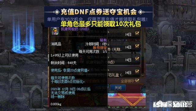 DNF活动隐藏羊毛，55块钱即可领50次深渊票，10张高级装扮，500疲劳药，如何评价