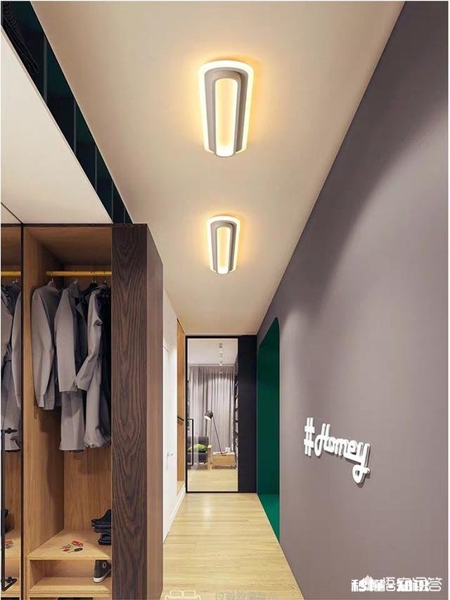 过道是长菱形的吊顶,配什么灯好看