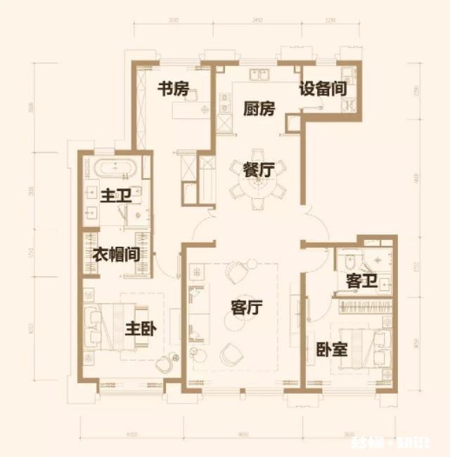 建筑面积166.83套内面积125.35，公摊41.48合理吗