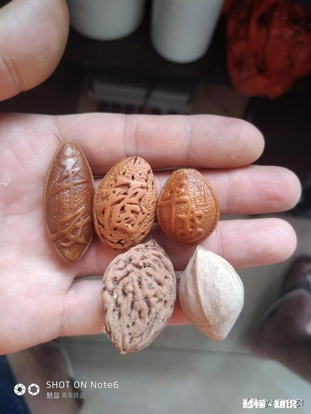 为什么这条核雕手串象的脸上会有细小的纹路，怎么盘也盘不亮