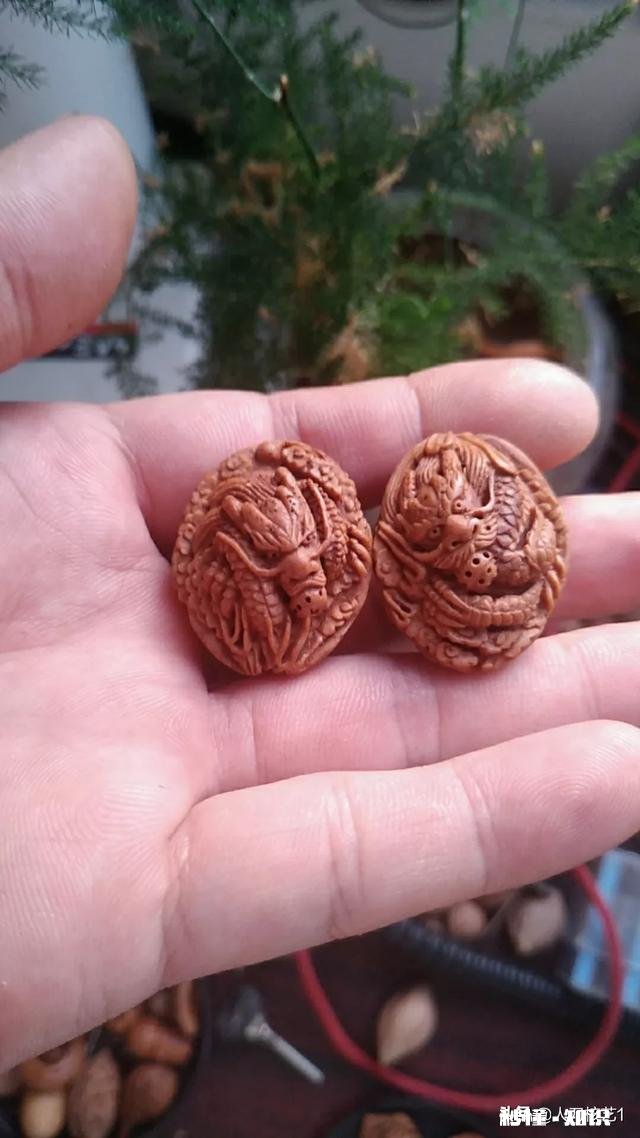 为什么这条核雕手串象的脸上会有细小的纹路，怎么盘也盘不亮