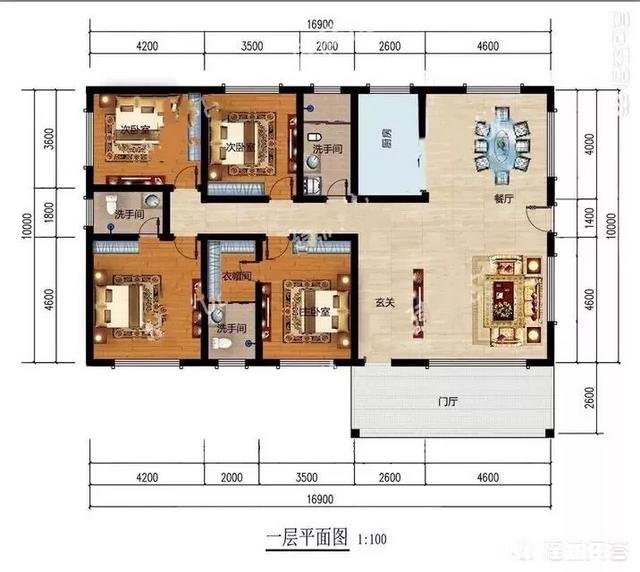 我家开间10.5米，进深25米，怎么设计一层别墅