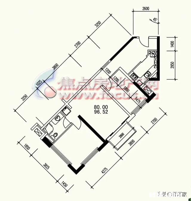 94平的两居异型，如何减少空间浪费增加一间多功能房