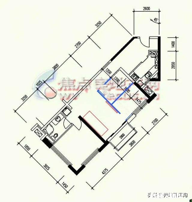 94平的两居异型，如何减少空间浪费增加一间多功能房