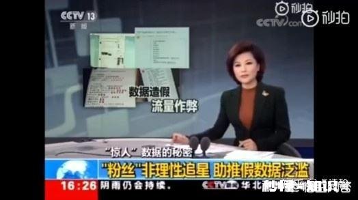 你对央视点名“流量明星”数据造假这件事怎么看