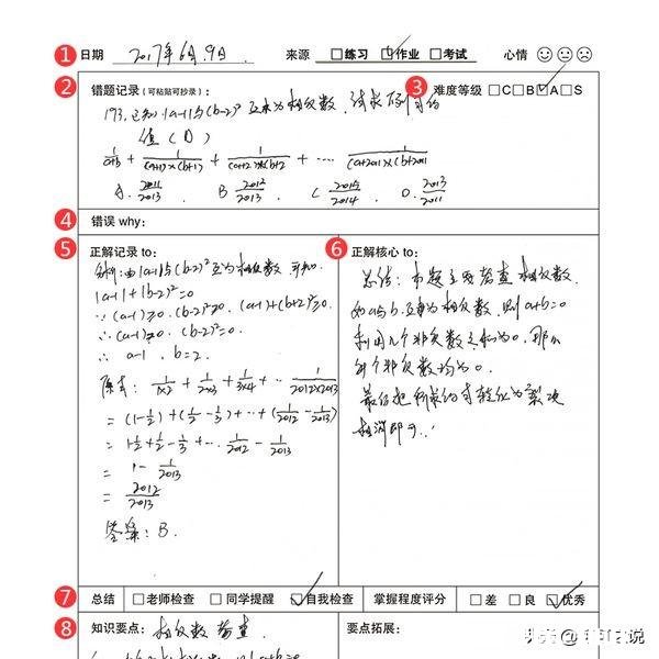 整理高中数学错题是用word电子文档整理还是手写比较好