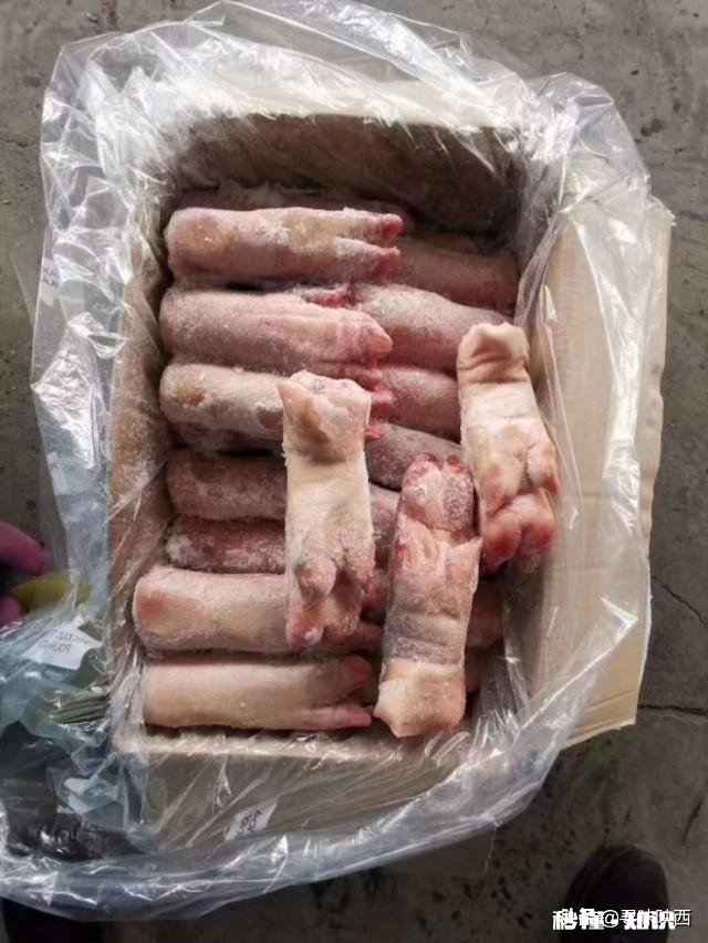 冷冻后如何区分进口猪蹄与国产猪蹄