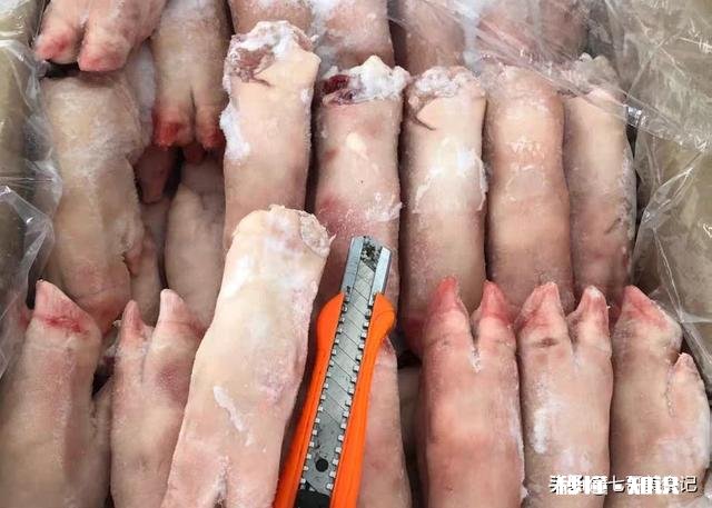 冷冻后如何区分进口猪蹄与国产猪蹄